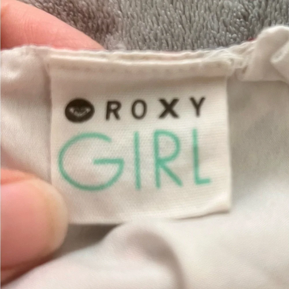 Roxy Girl Chevron Print Sundress Blue Pink Size Large